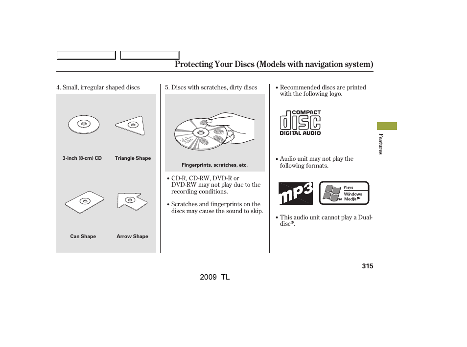 2009 tl | Acura 2009 TL User Manual | Page 318 / 648