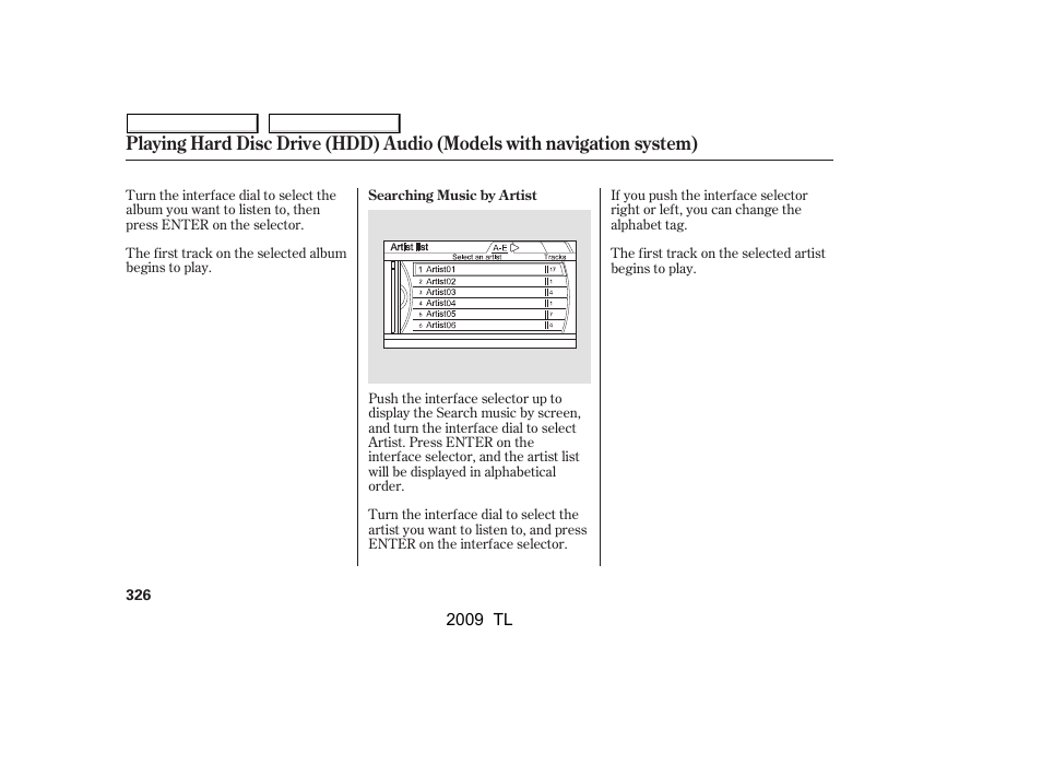 Acura 2009 TL User Manual | Page 329 / 648