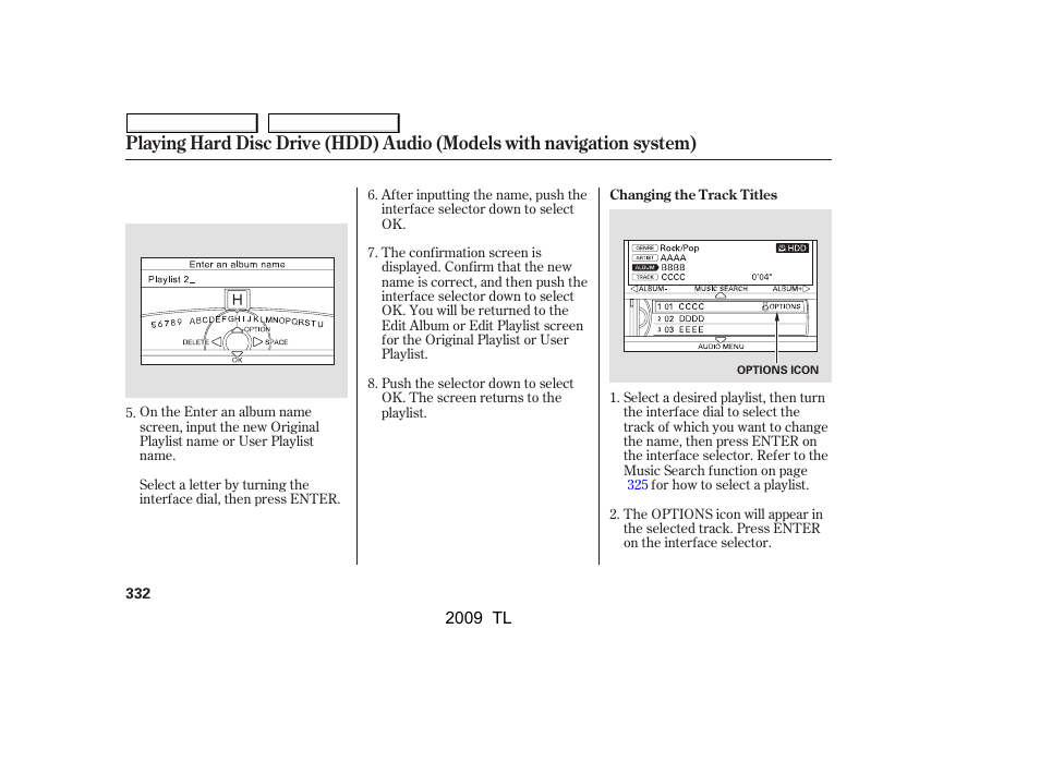 Acura 2009 TL User Manual | Page 335 / 648