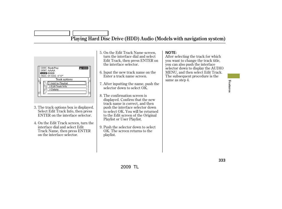 Acura 2009 TL User Manual | Page 336 / 648