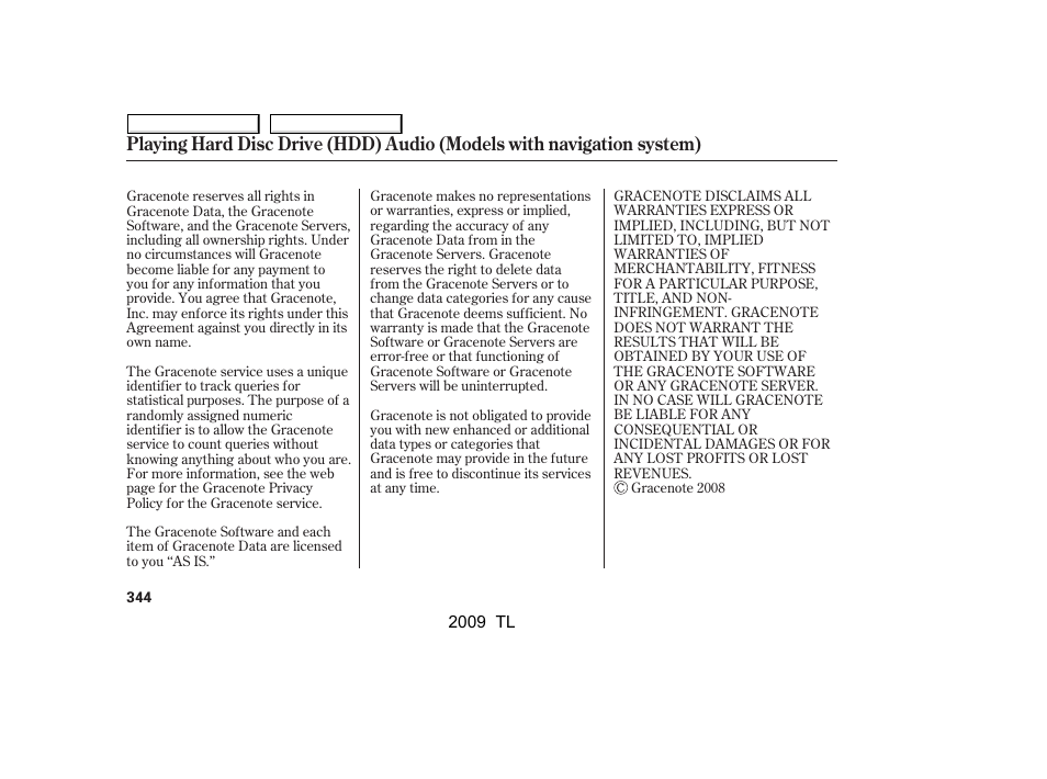 Acura 2009 TL User Manual | Page 347 / 648