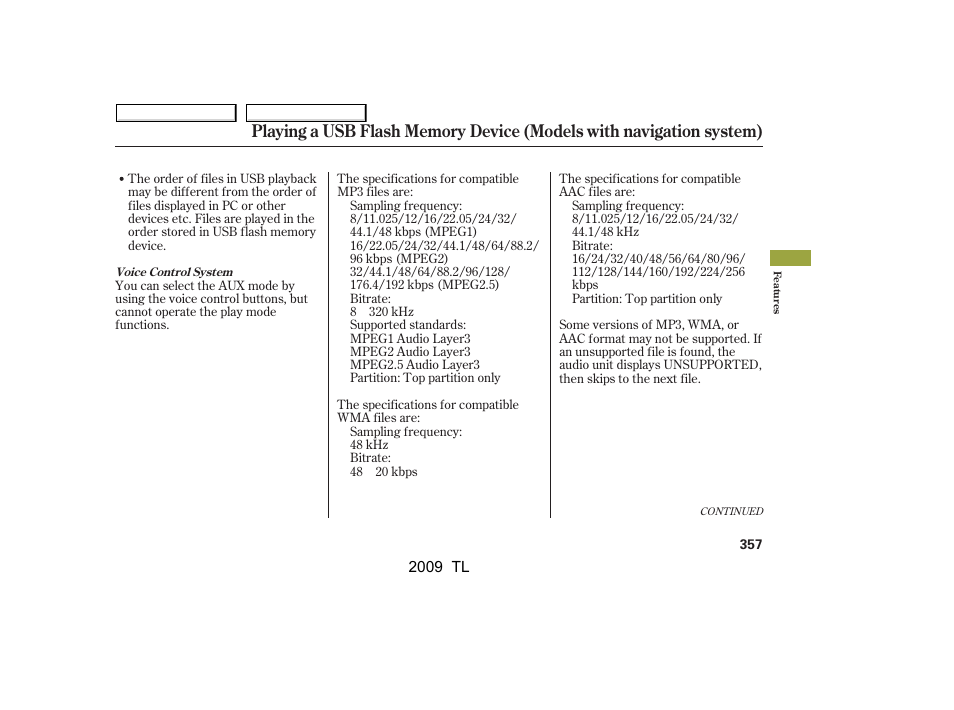 Acura 2009 TL User Manual | Page 360 / 648
