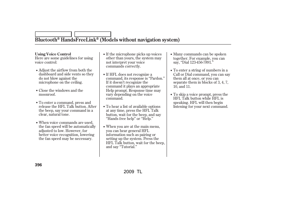 Acura 2009 TL User Manual | Page 399 / 648