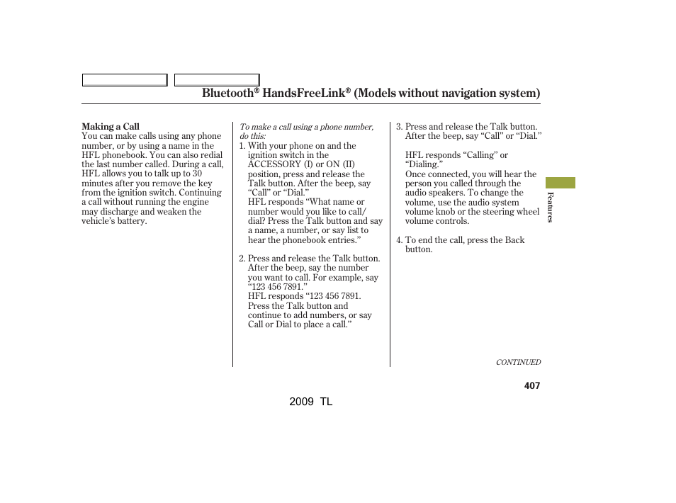 Acura 2009 TL User Manual | Page 410 / 648