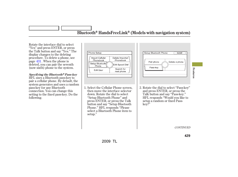 Acura 2009 TL User Manual | Page 432 / 648