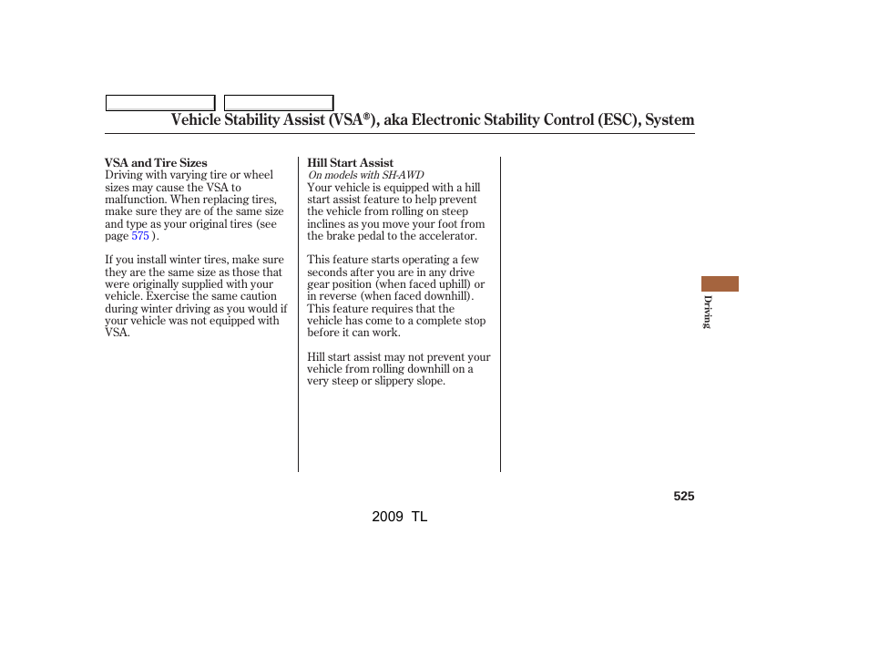Acura 2009 TL User Manual | Page 528 / 648