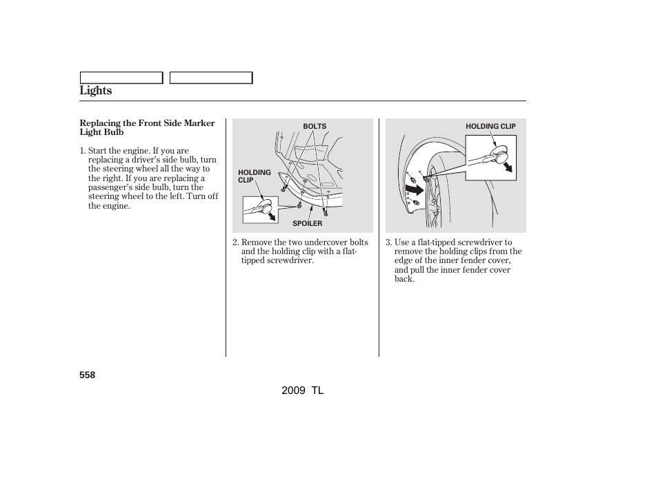 Lights | Acura 2009 TL User Manual | Page 561 / 648