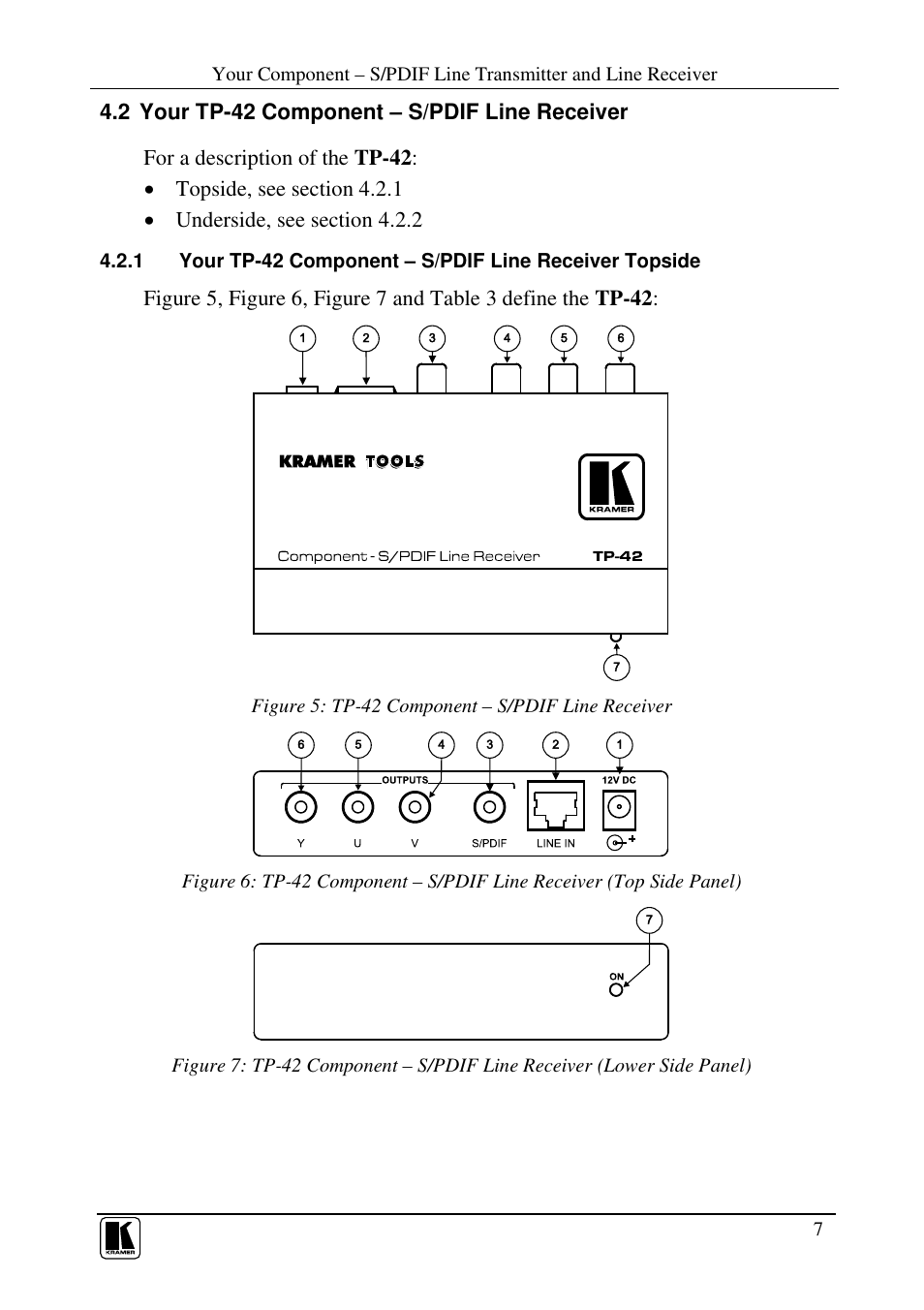 Kramer Electronics TP-42 User Manual | Page 9 / 15