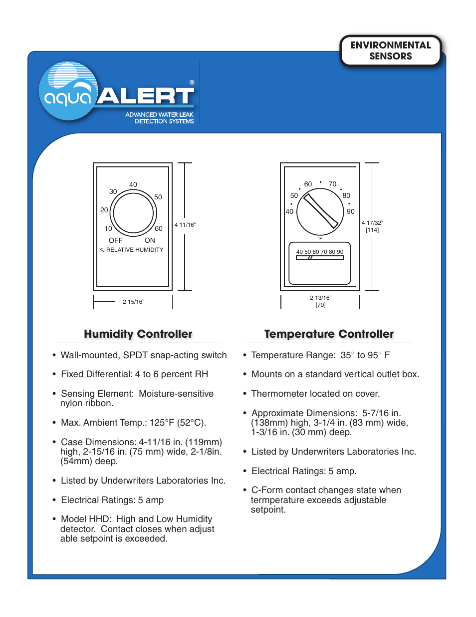 Light Engineered Displays Temperature and Humidity Sensors User Manual | 2 pages