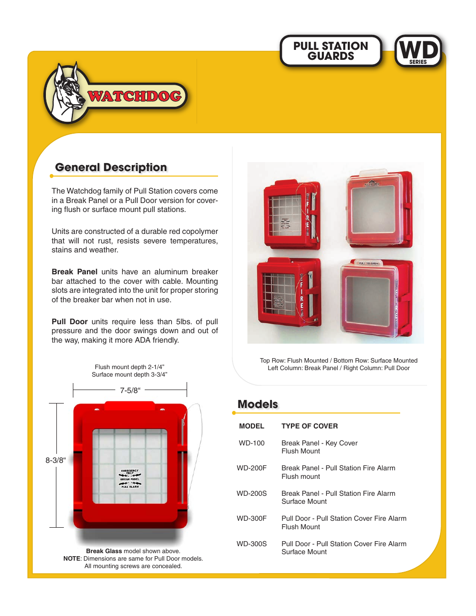 Light Engineered Displays Pull Station Covers User Manual | 1 page