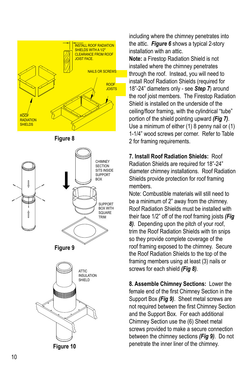 DuraVent DuraTech 10-24 Installation User Manual | Page 10 / 24