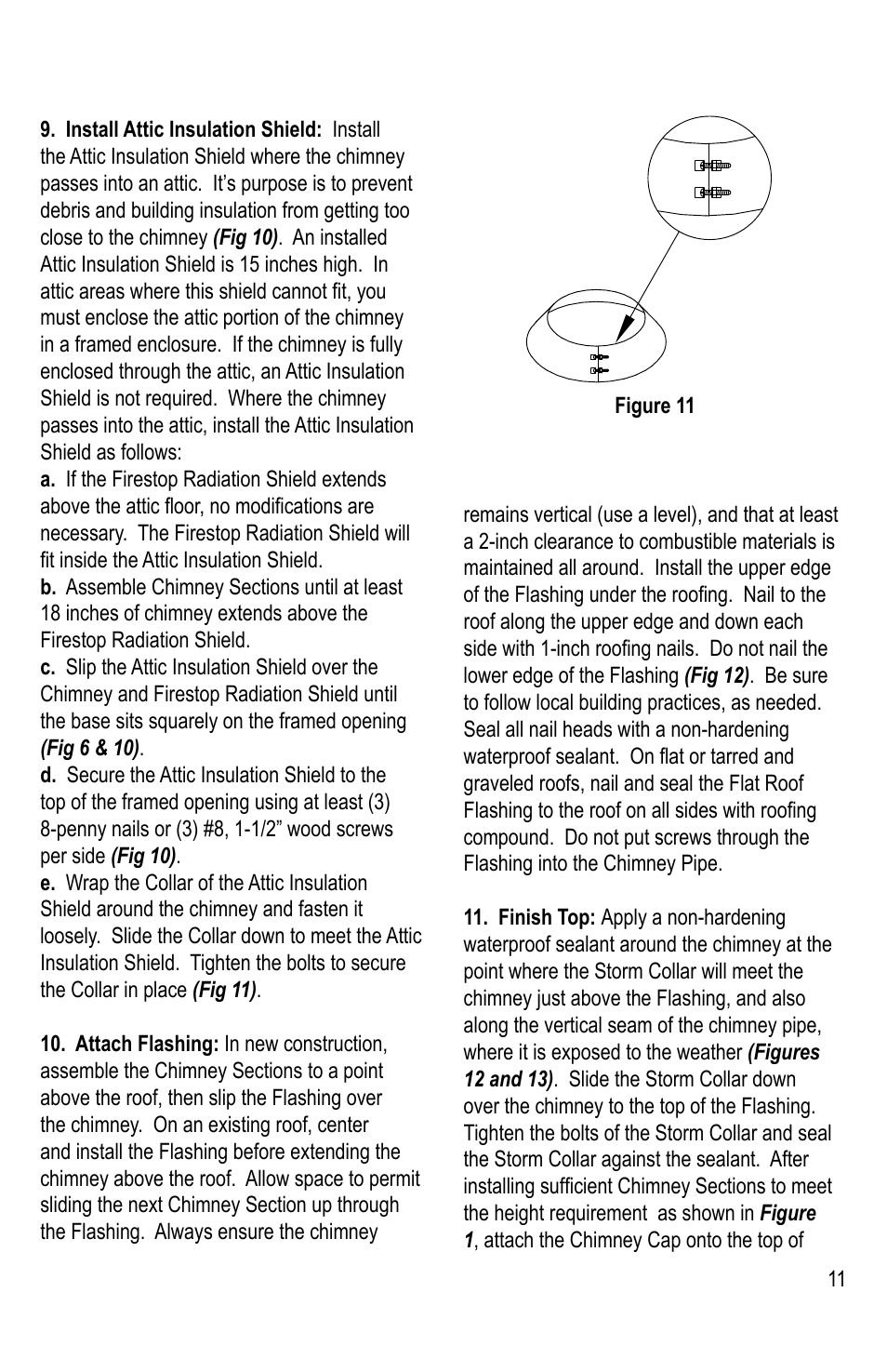 DuraVent DuraTech 10-24 Installation User Manual | Page 11 / 24
