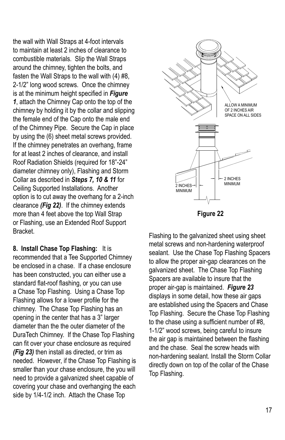 DuraVent DuraTech 10-24 Installation User Manual | Page 17 / 24