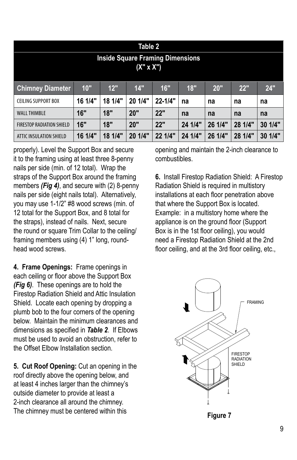 DuraVent DuraTech 10-24 Installation User Manual | Page 9 / 24