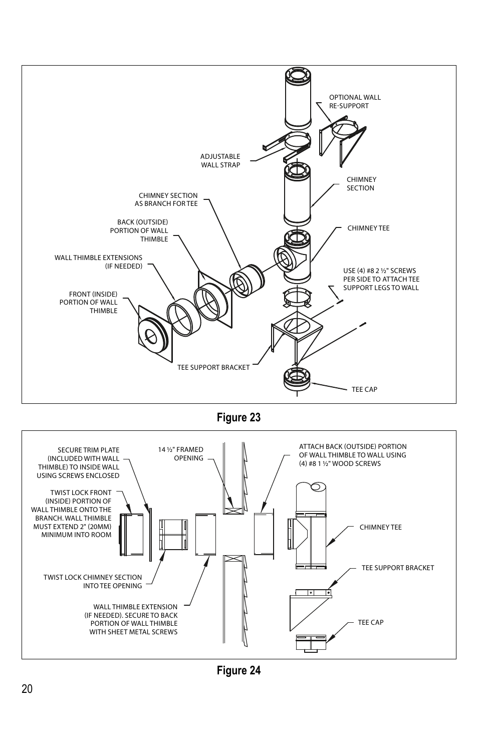 20 figure 23, Figure 24 | DuraVent DuraPlus HTC User Manual | Page 20 / 28