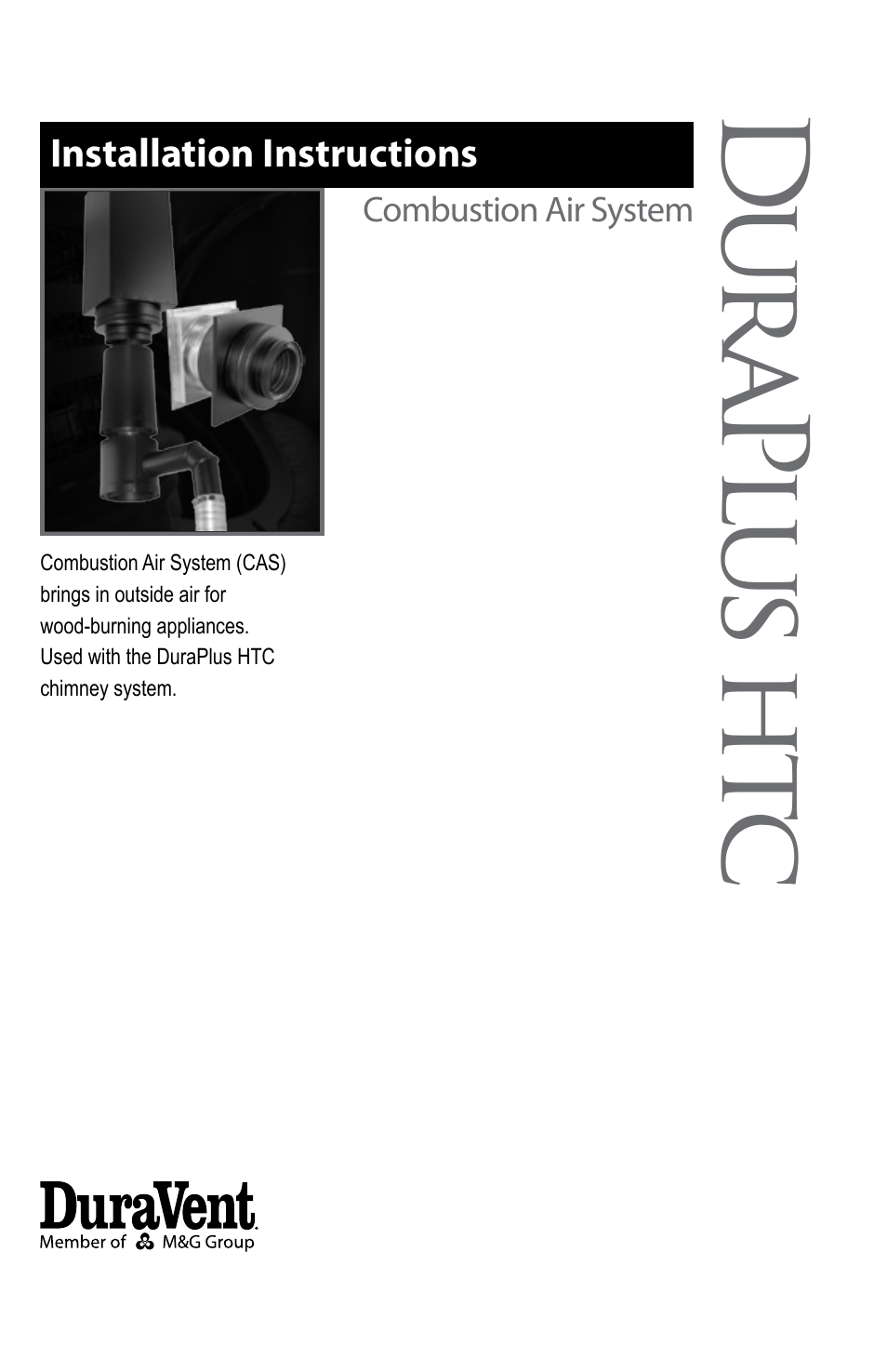 DuraVent Combustion Air Systems for DuraPlus HTC User Manual | 12 pages