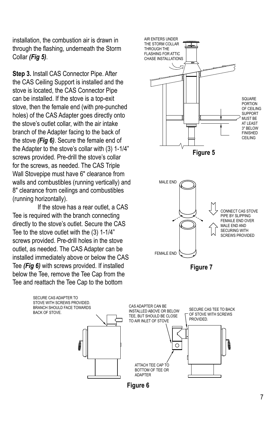 Figure 6, Figure 7 | DuraVent Combustion Air Systems for DuraPlus HTC User Manual | Page 7 / 12