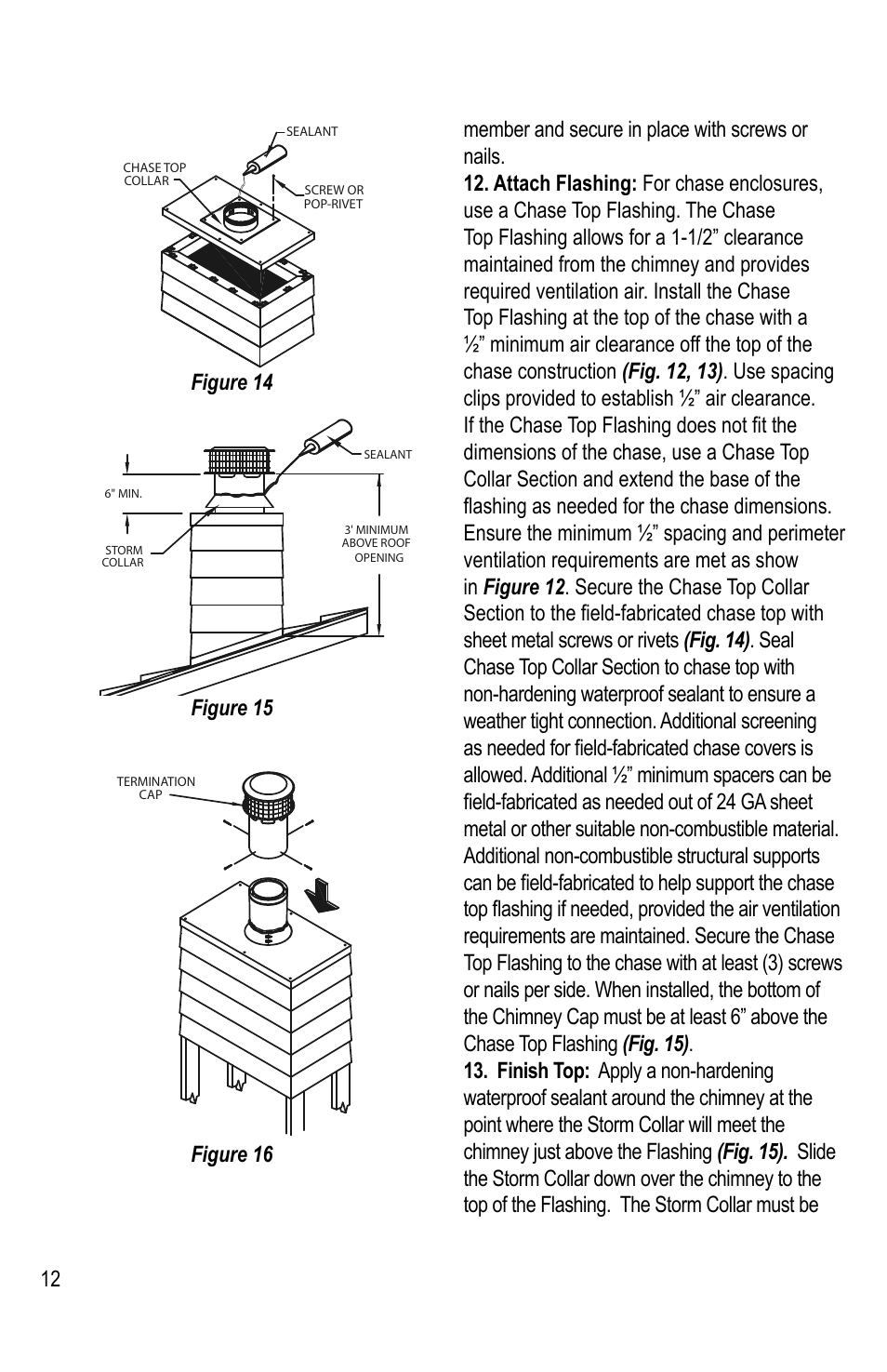 DuraVent DuraChimney II User Manual | Page 12 / 16