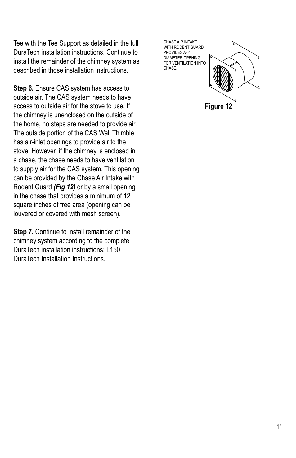 M&G DuraVent Combustion Air Systems User Manual | Page 11 / 12