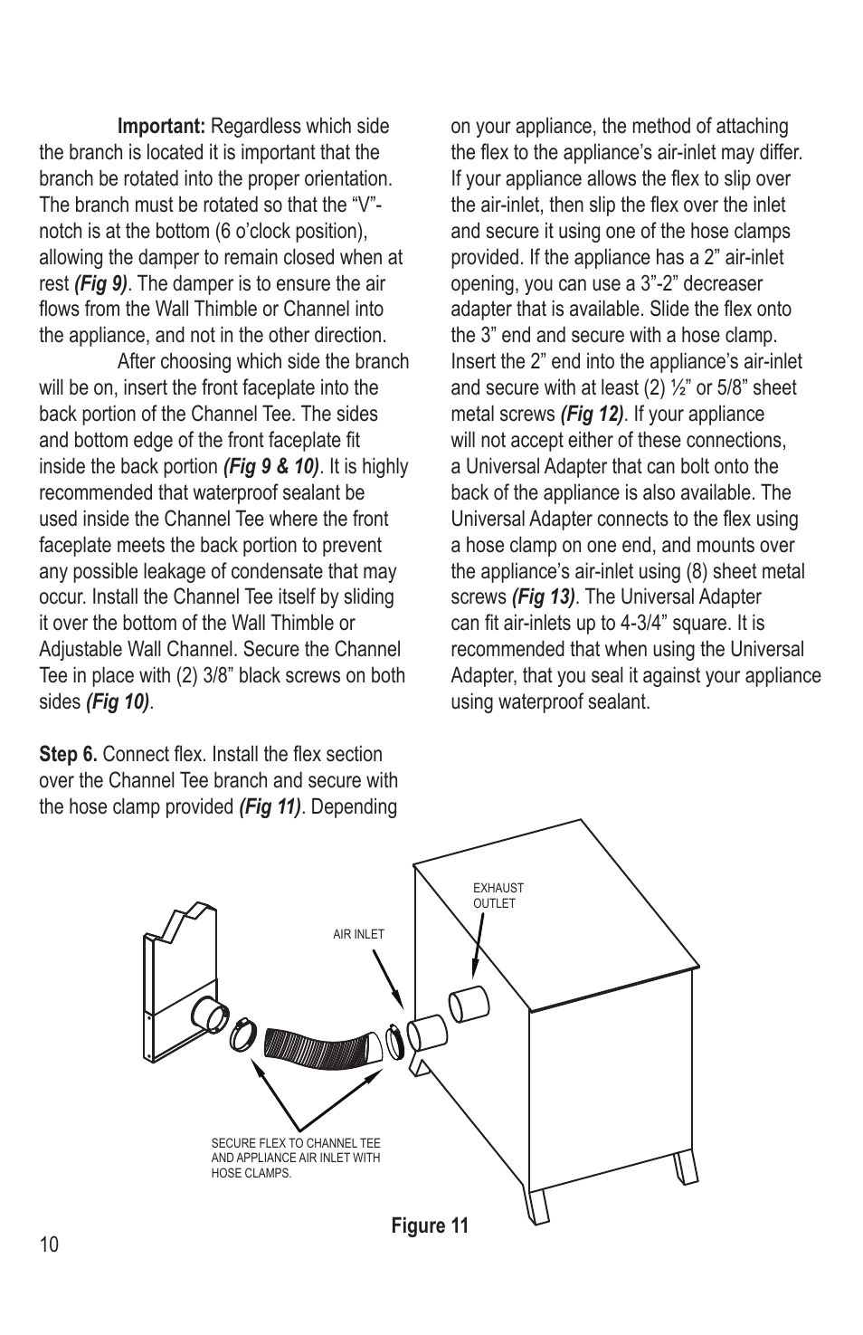 Figure 11 | DuraVent Combustion Air Systems for PelletVent Pro User Manual | Page 10 / 12