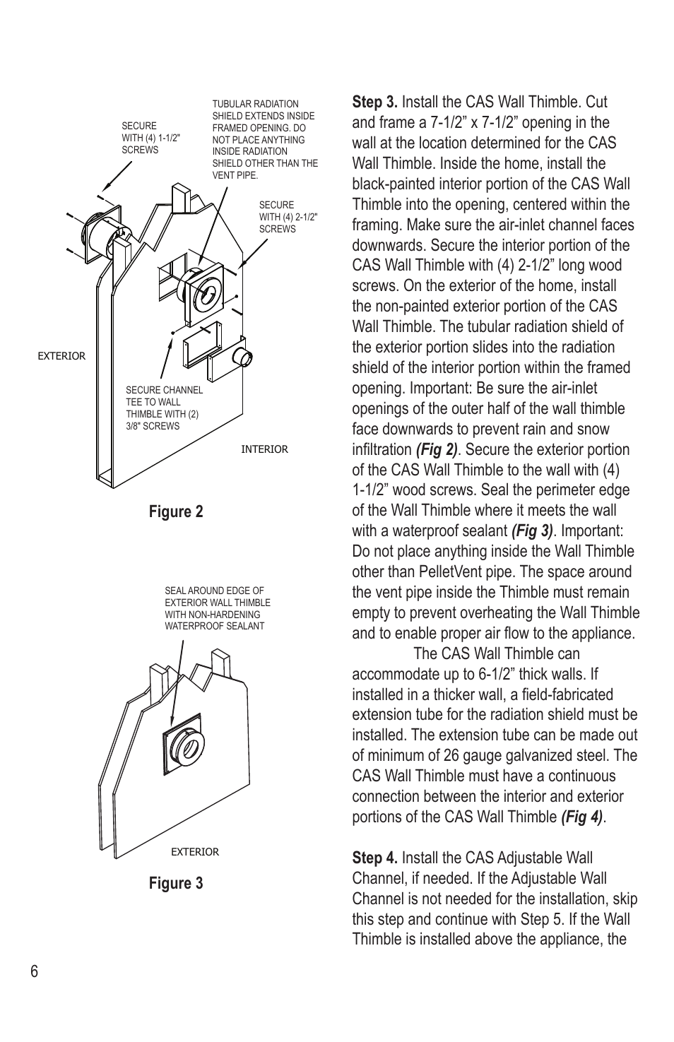 DuraVent Combustion Air Systems for PelletVent Pro User Manual | Page 6 / 12