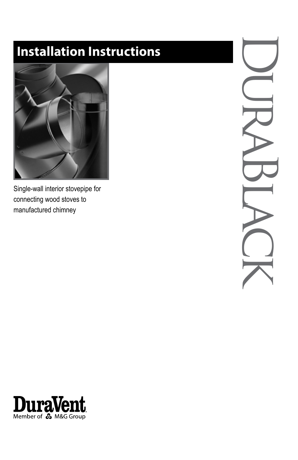 DuraVent DuraBlack Installation User Manual | 4 pages