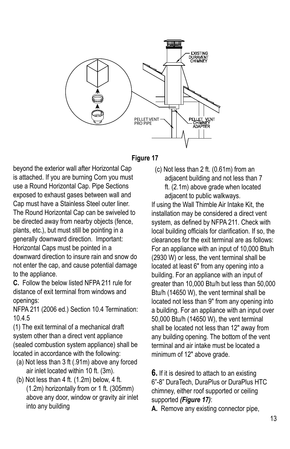 DuraVent PelletVent Pro User Manual | Page 13 / 24