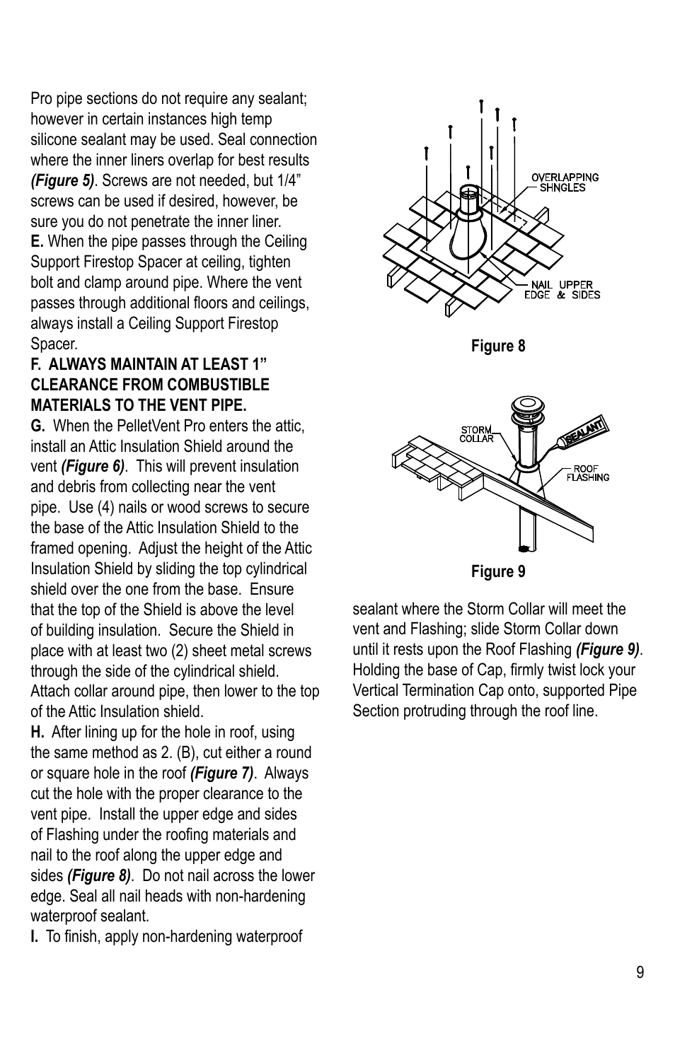 DuraVent PelletVent Pro User Manual | Page 9 / 24