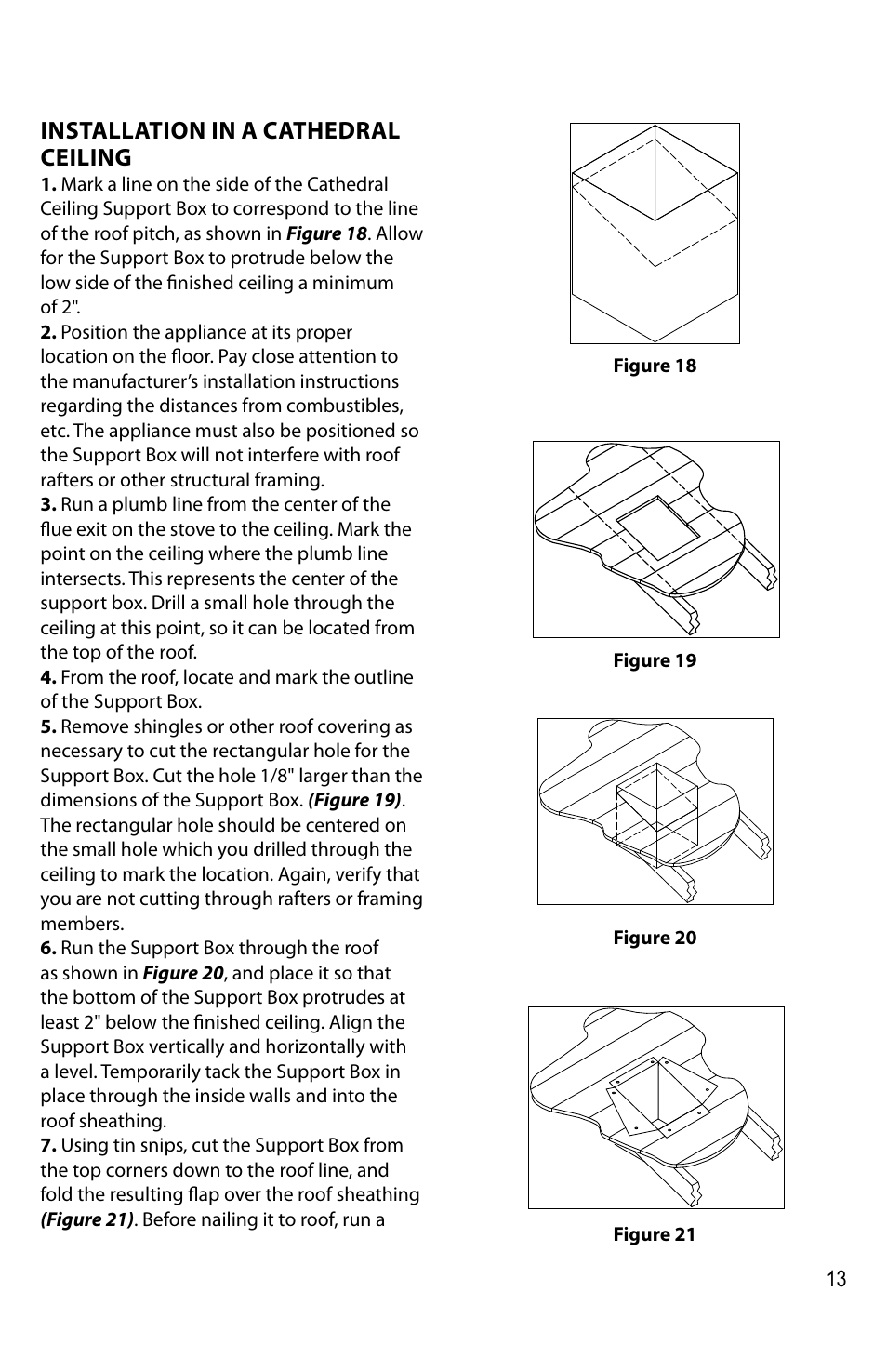 Installation in a cathedral ceiling | DuraVent Multi-fuel venting system UL 641 User Manual | Page 13 / 16