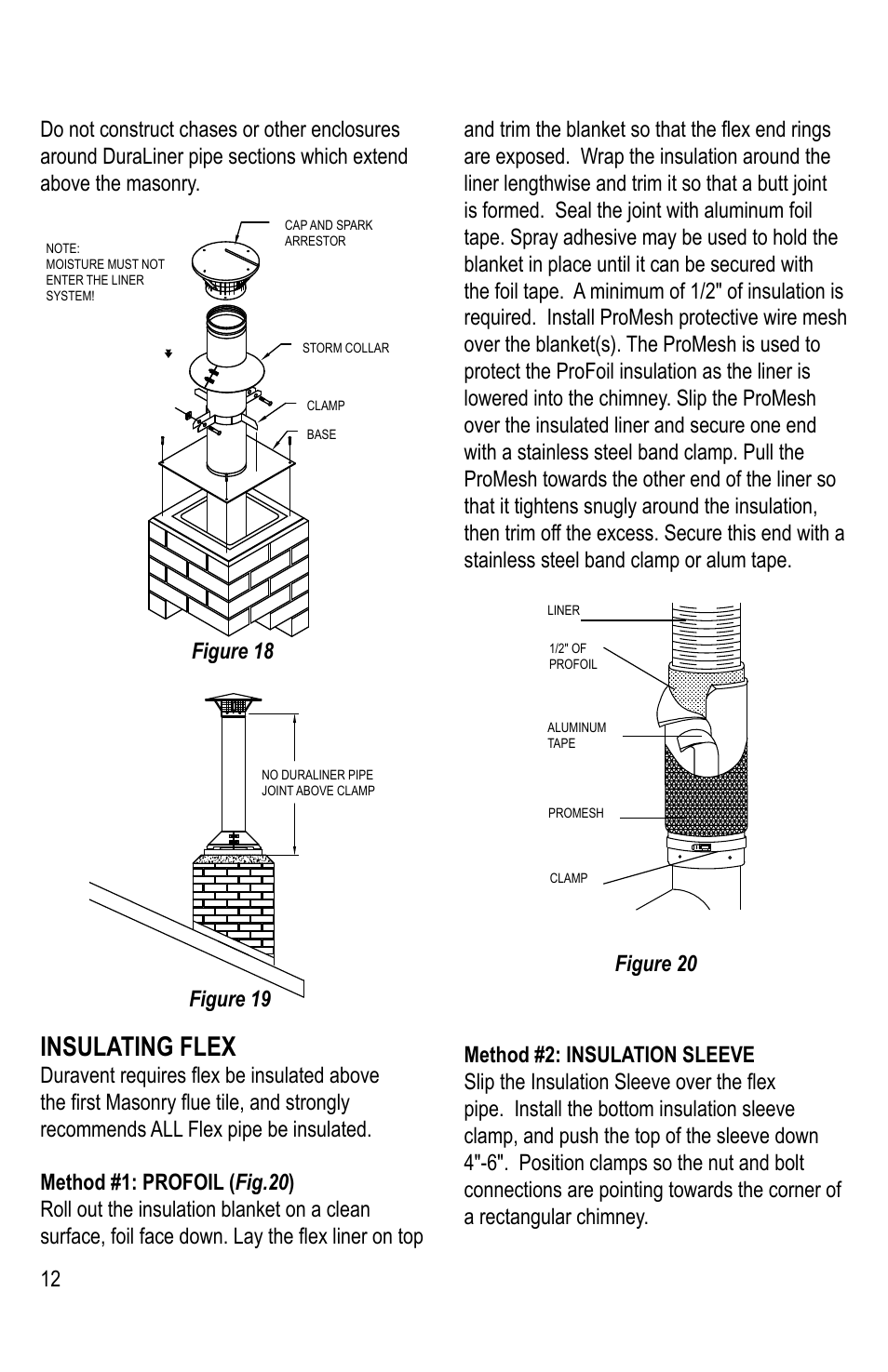 Insulating flex | M&G DuraVent DuraLiner® User Manual | Page 12 / 16