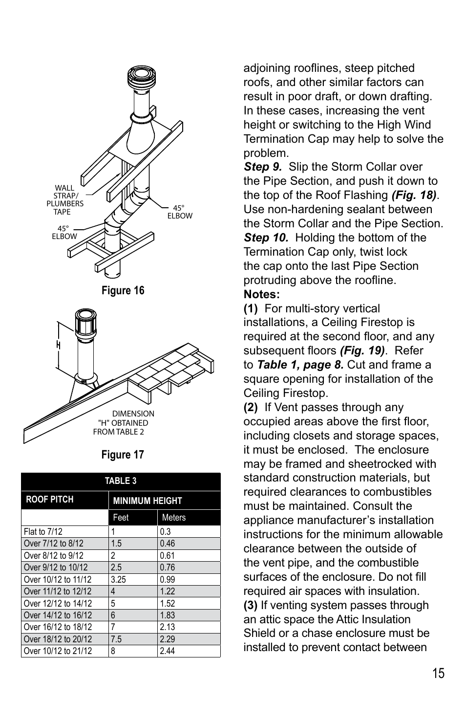 DuraVent Venting System For Direct Vent Pro User Manual | Page 15 / 20