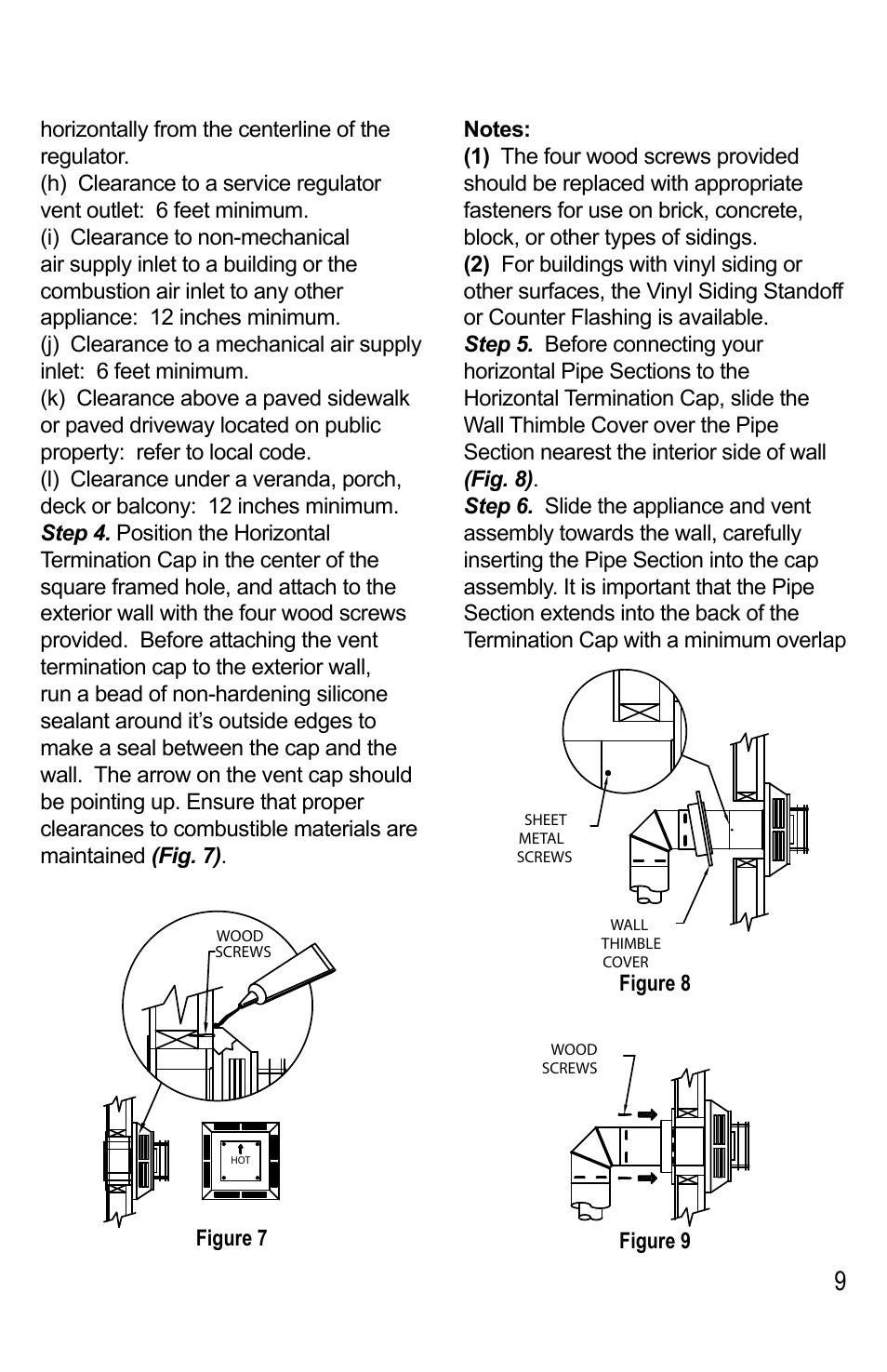 DuraVent Venting System For Direct Vent Pro User Manual | Page 9 / 20