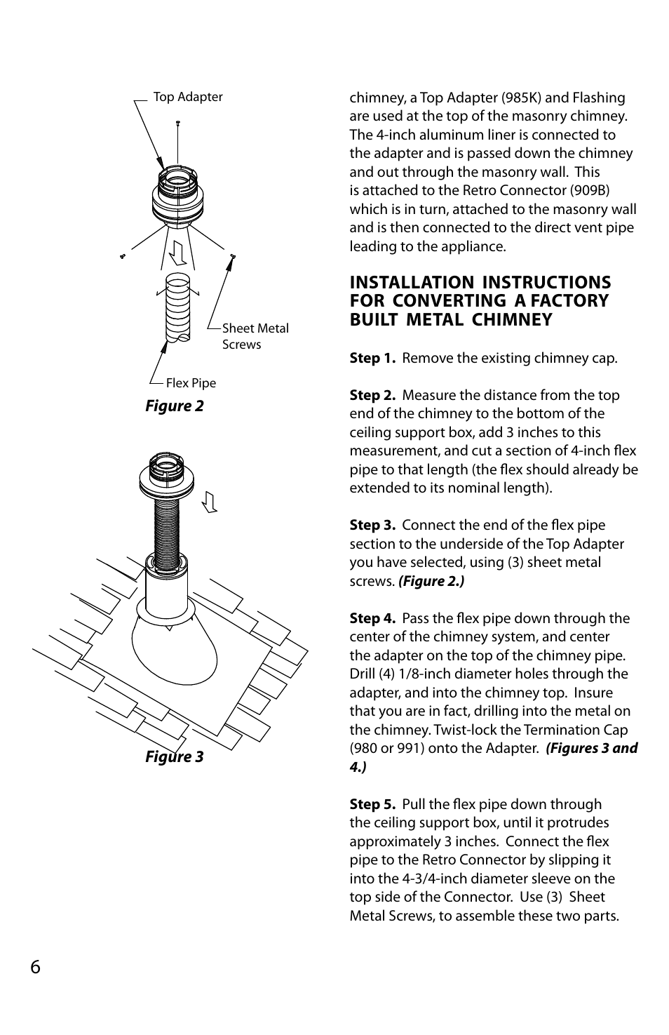 DuraVent Converting A Class  to A Direct Vent Pro User Manual | Page 6 / 11