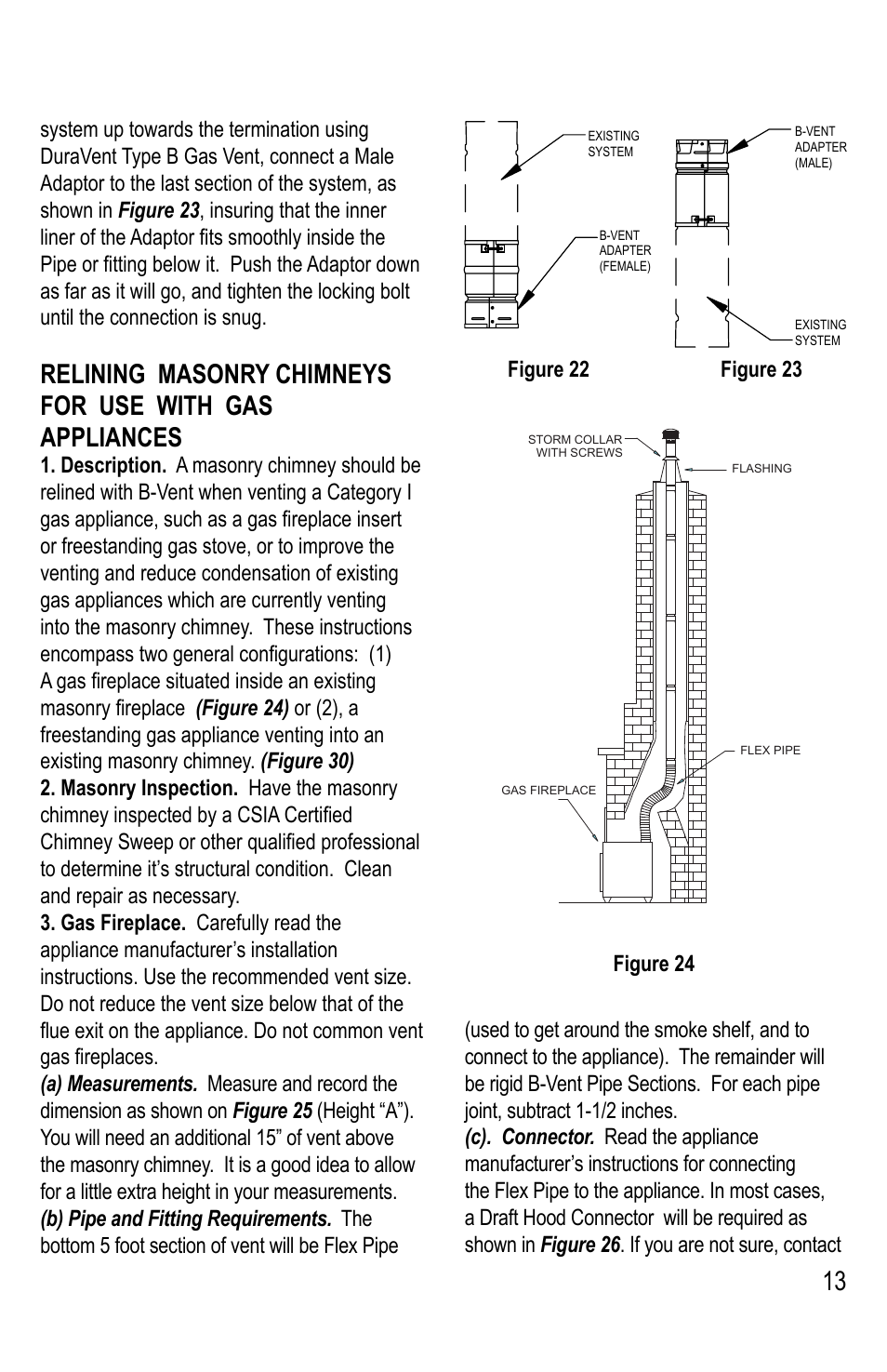 DuraVent Type B Gas Vent User Manual | Page 13 / 28