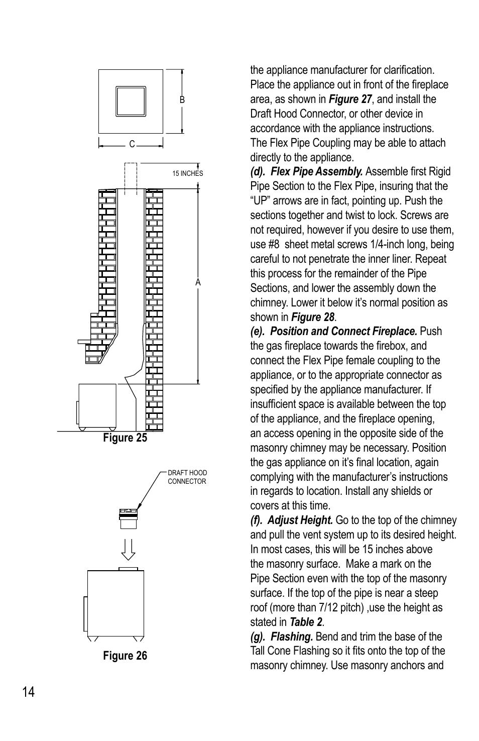 DuraVent Type B Gas Vent User Manual | Page 14 / 28