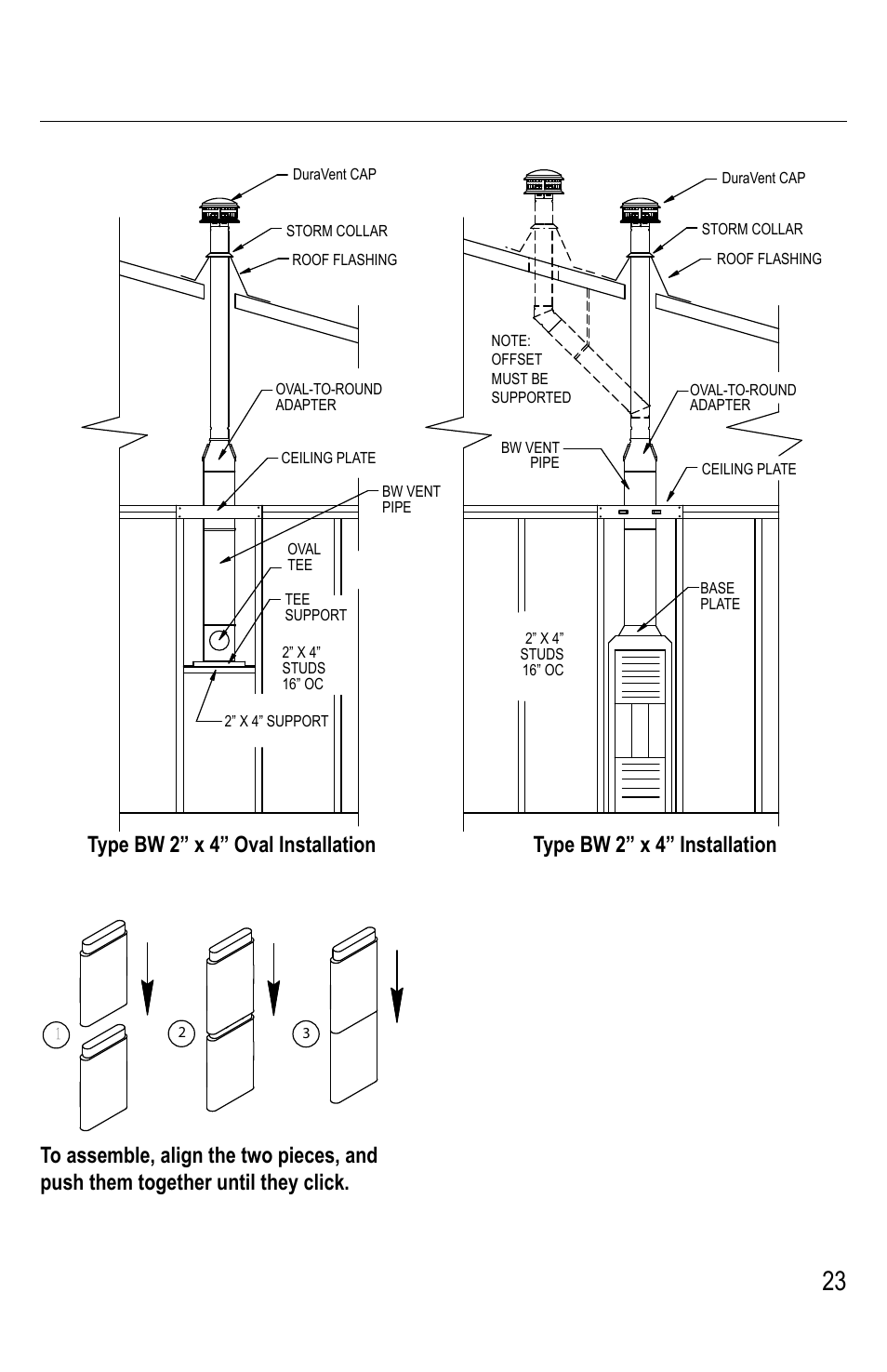 DuraVent Type B Gas Vent User Manual | Page 23 / 28