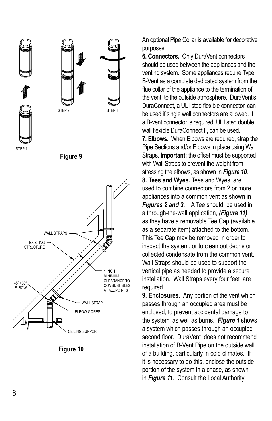 DuraVent Type B Gas Vent User Manual | Page 8 / 28