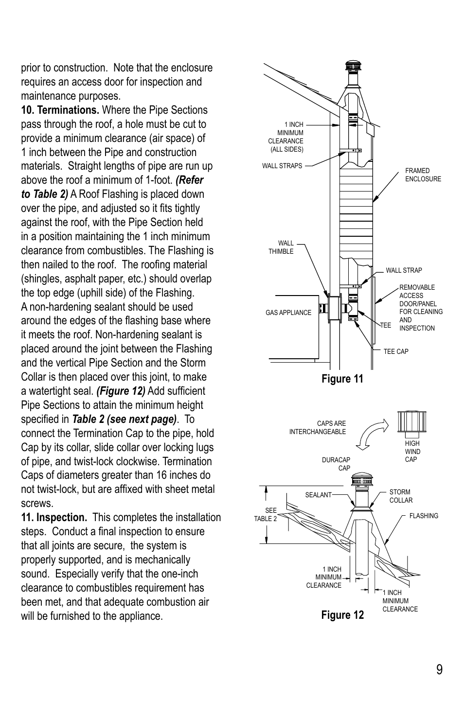 Figure 11 | DuraVent Type B Gas Vent User Manual | Page 9 / 28