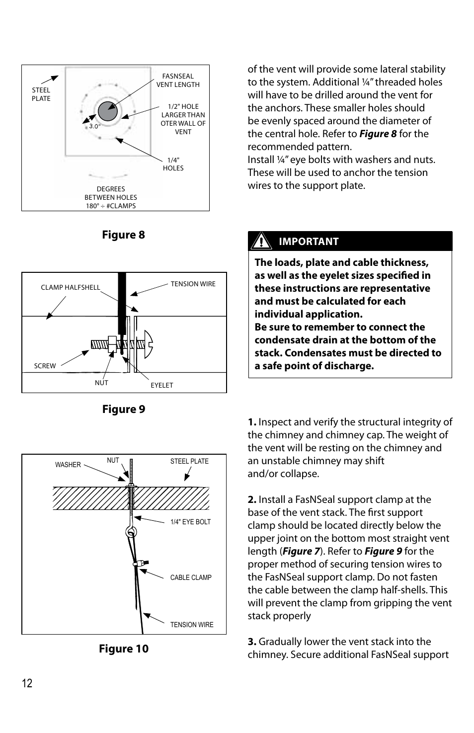 Figure 10 figure 9 figure 8 | DuraVent FasNSeal Single-Wall User Manual | Page 12 / 20