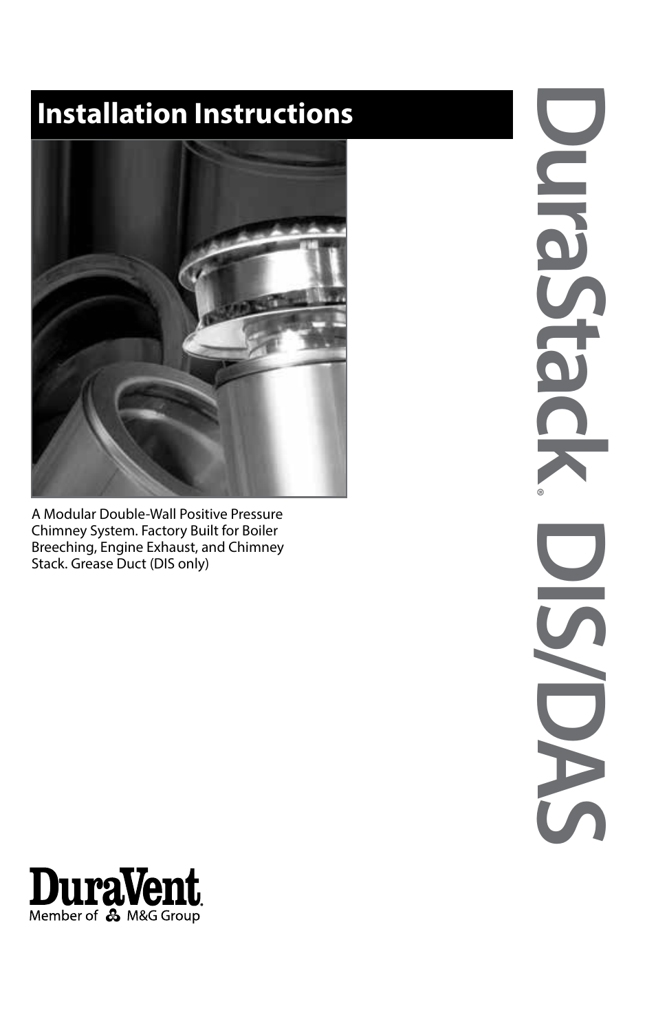 M&G DuraVent DuraStack® User Manual | 41 pages