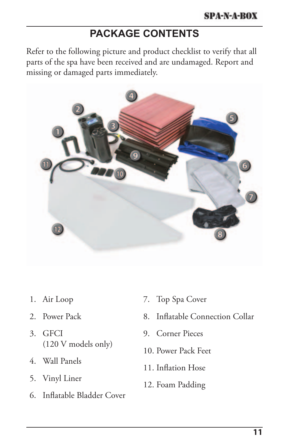 Package contents | Activeforever CL 100-C User Manual | Page 11 / 30