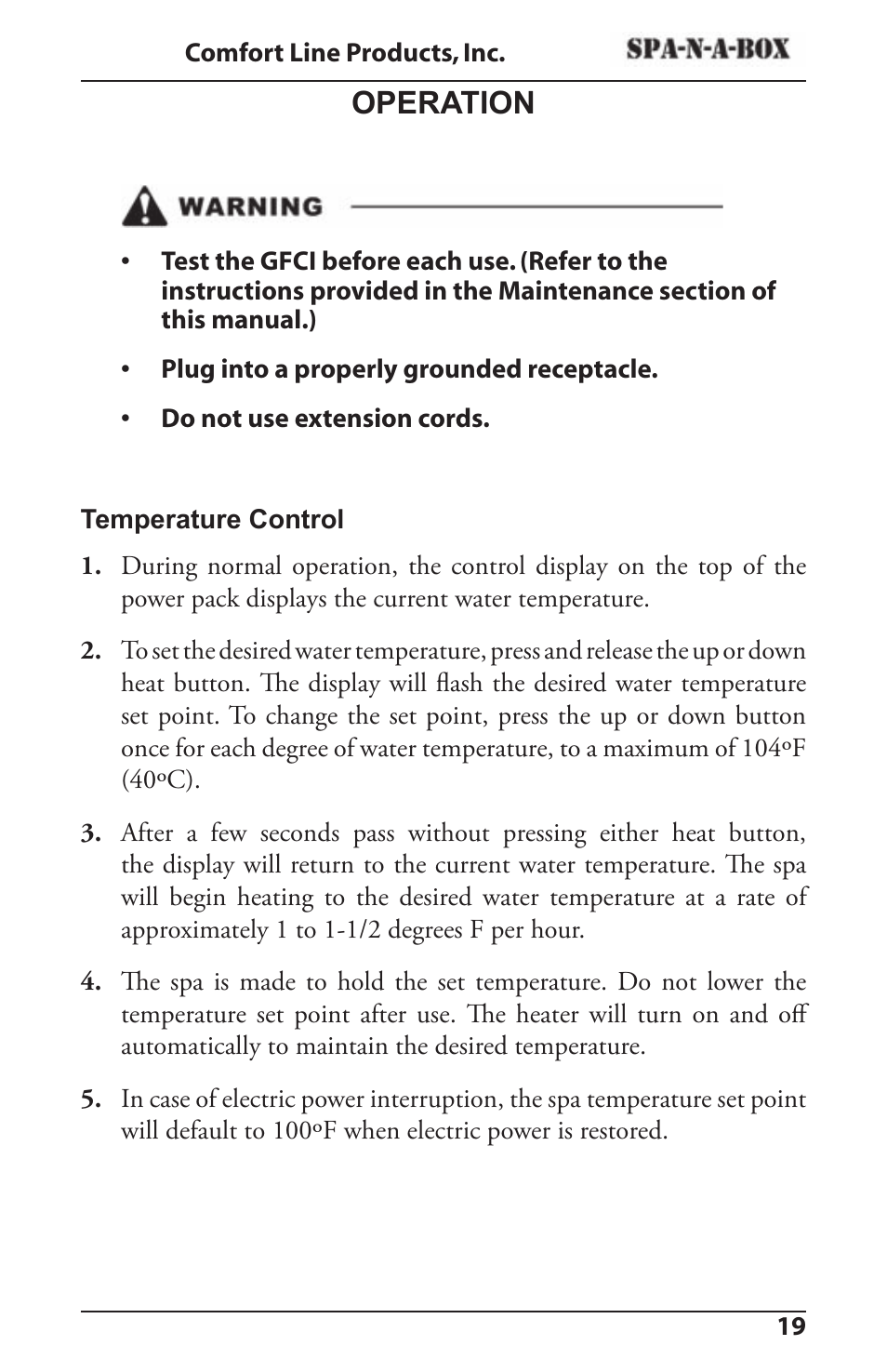 Operation | Activeforever CL 100-C User Manual | Page 19 / 30
