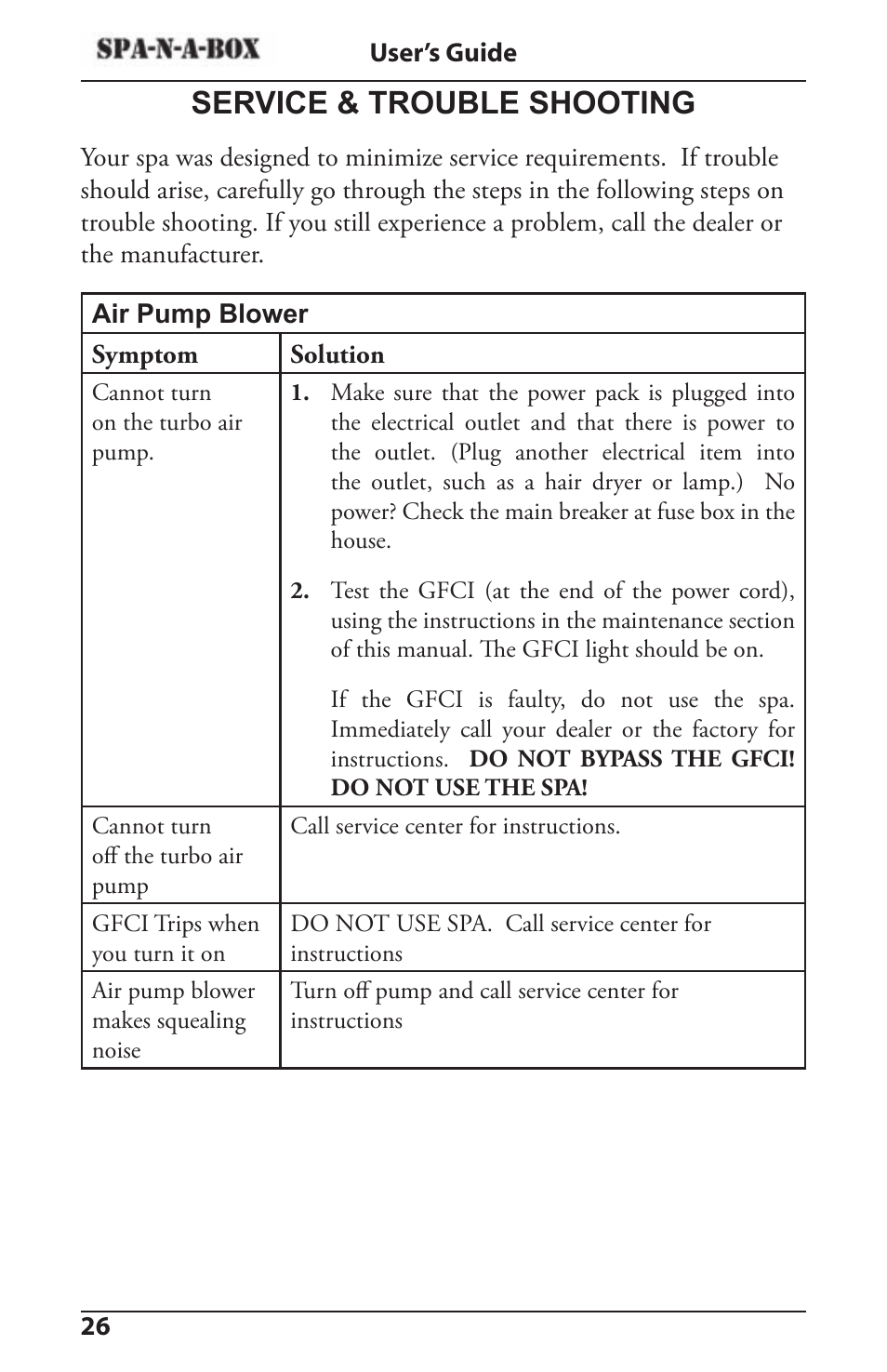Service & trouble shooting | Activeforever CL 100-C User Manual | Page 26 / 30