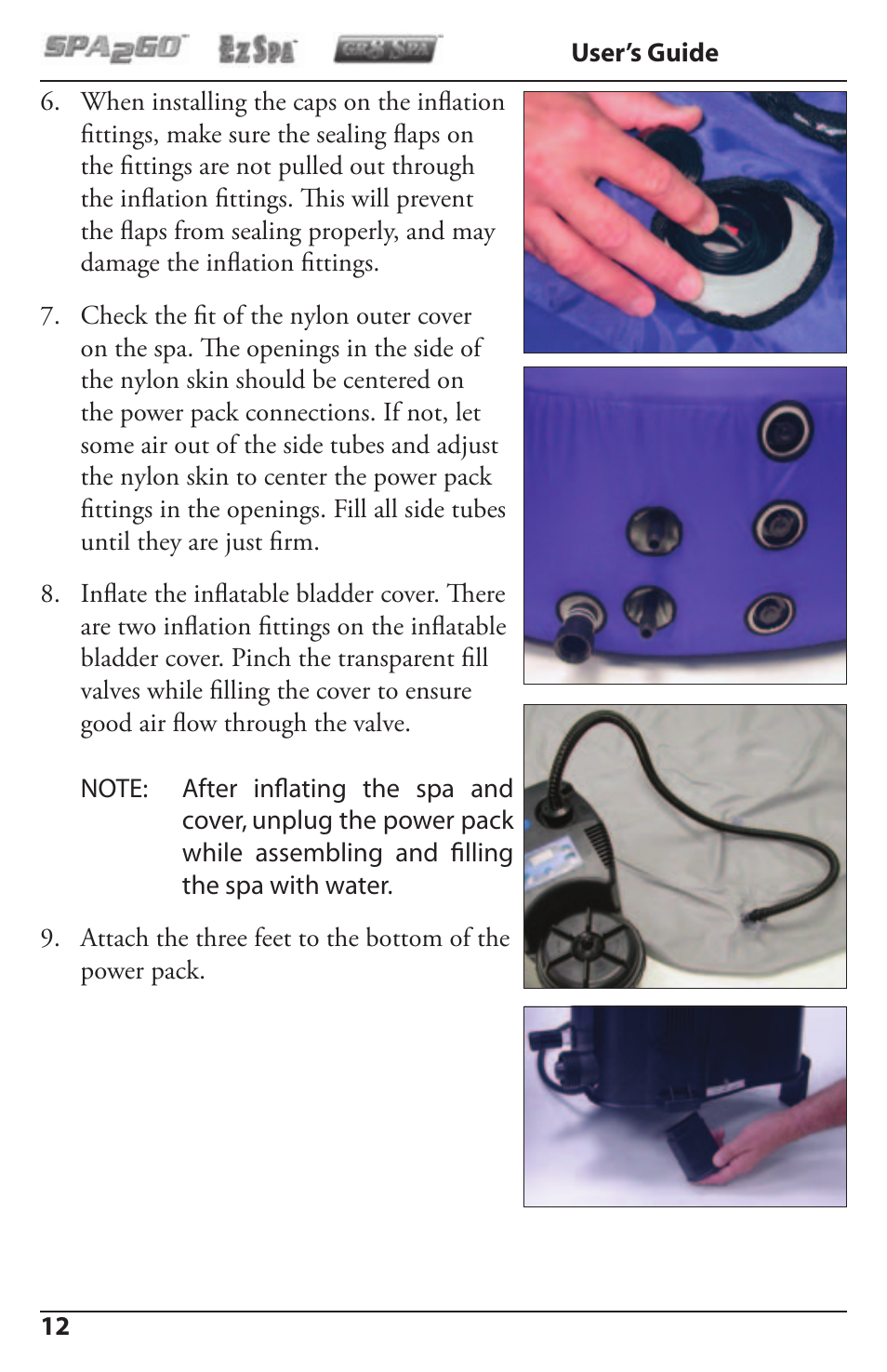 Activeforever Spa2Go STG-1 User Manual | Page 12 / 28