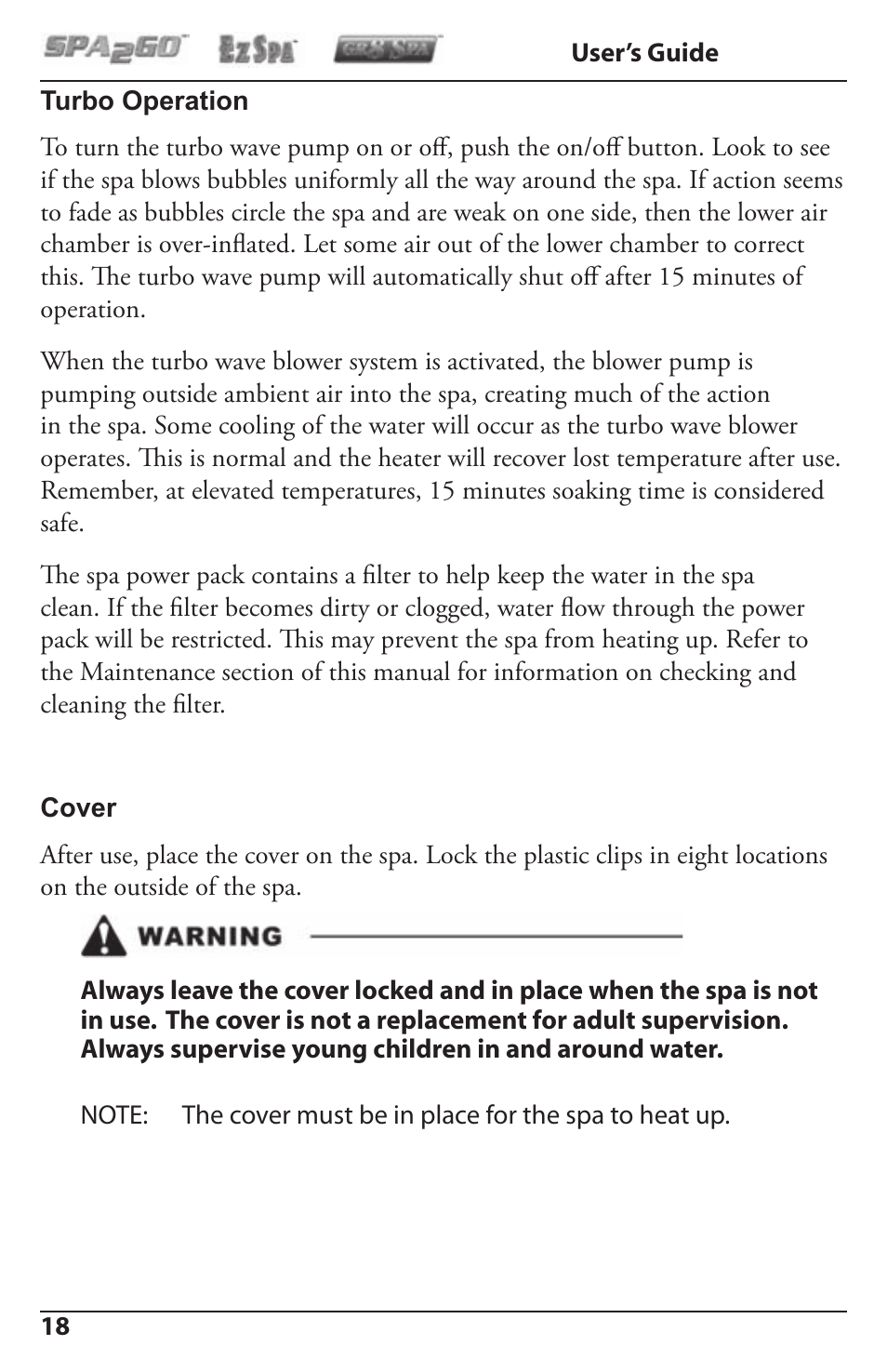 Activeforever Spa2Go STG-1 User Manual | Page 18 / 28