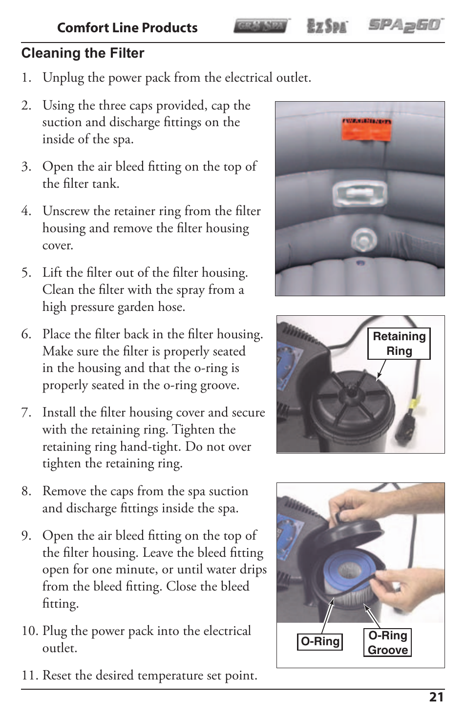 Activeforever Spa2Go STG-1 User Manual | Page 21 / 28