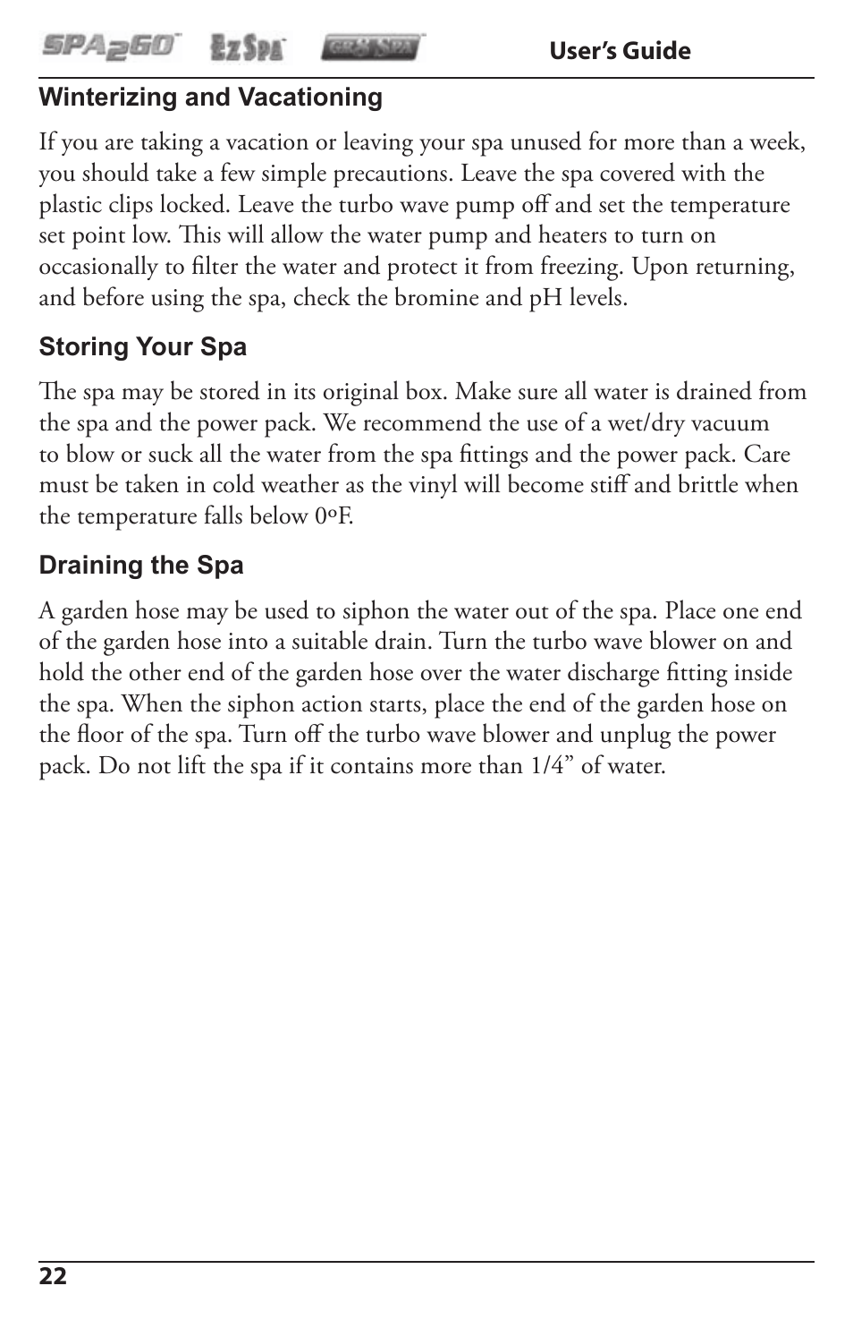 Activeforever Spa2Go STG-1 User Manual | Page 22 / 28