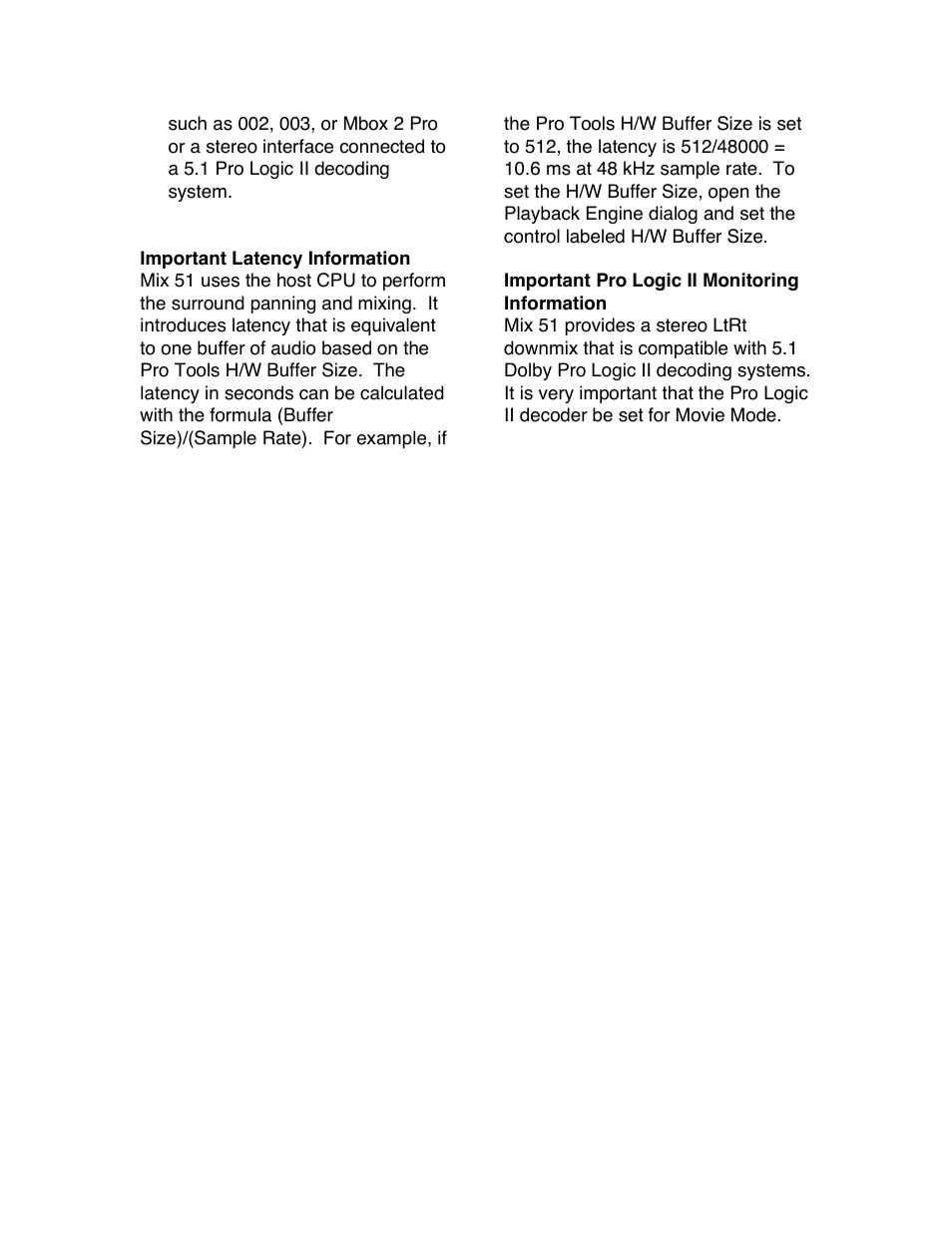 Avid Technology PRO TOOLS MIX 51 User Manual | Page 4 / 17