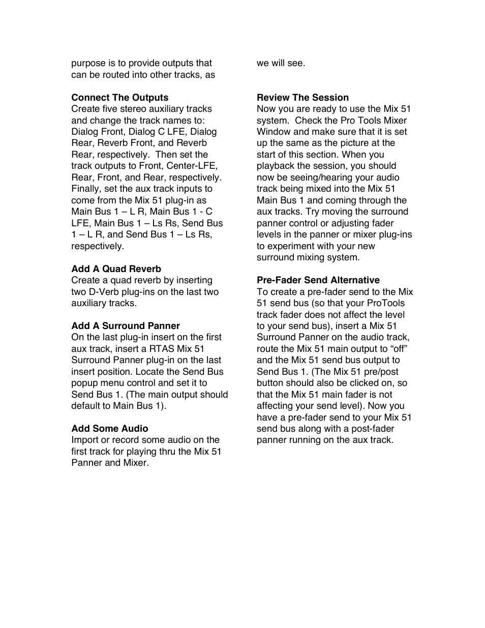 Avid Technology PRO TOOLS MIX 51 User Manual | Page 7 / 17