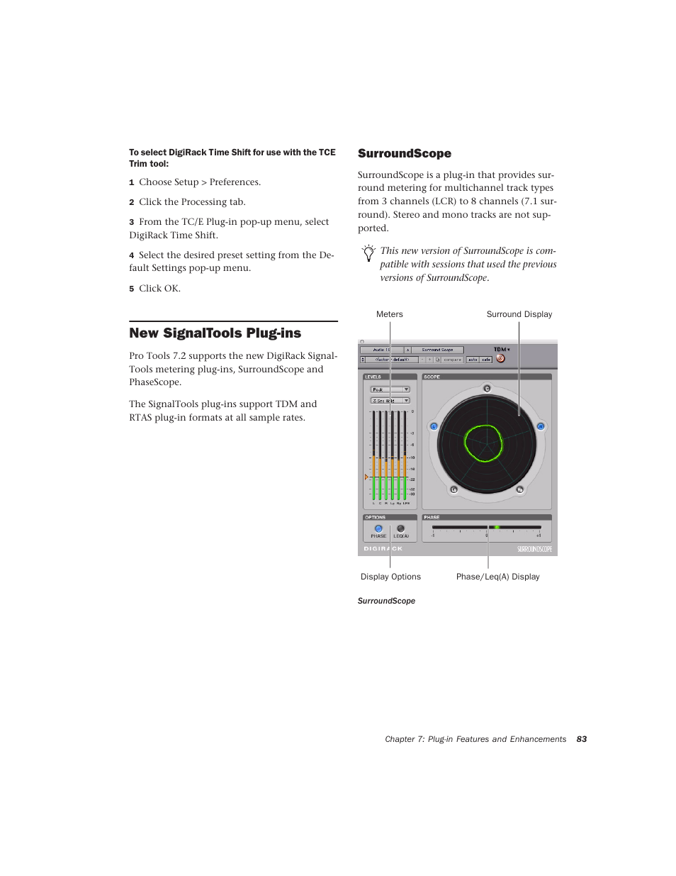 New signaltools plug-ins, Surroundscope | Avid Technology Pro Tools  HD 7.2 User Manual | Page 89 / 130